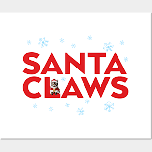 Santa Claws - Christmas Cat Posters and Art